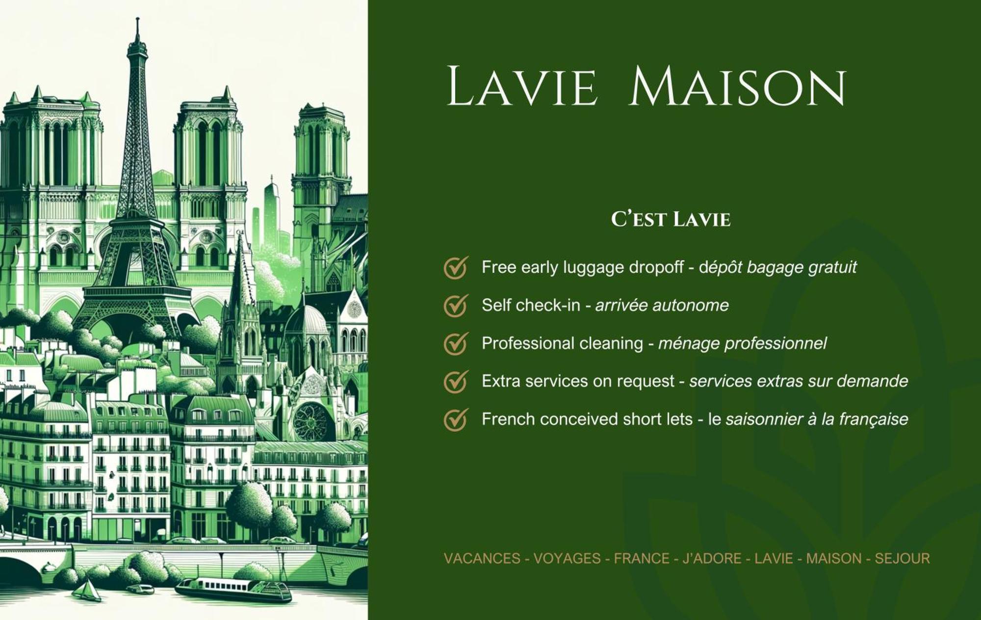 Lavie Maison Ac And Hot Tub Close Arc De Triomphe Parigi